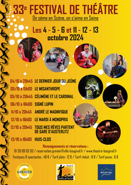 33ᵉ FESTIVAL DE THÉÂTRE – On sème en Scène, on s’aime en Seine