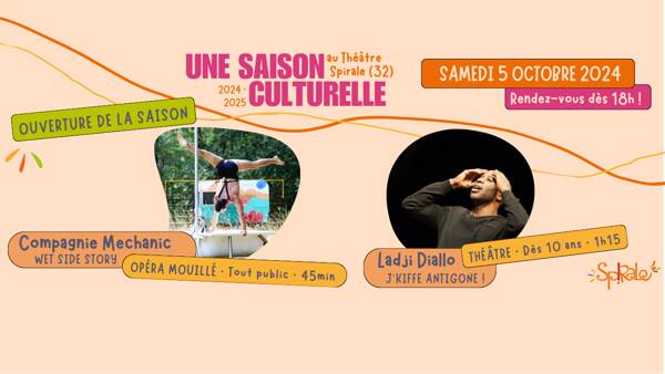 Samedi 5 octobre 2024 - Ouverture de la saison culturelle au Théâtre Spirale !