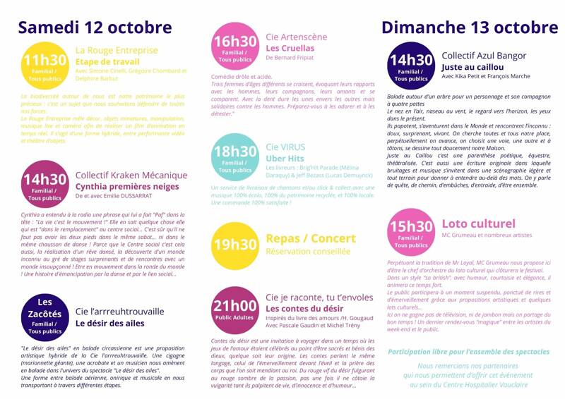 FESTIVAL LES ZAPARTéS (spectacles vivants)