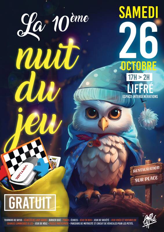 Nuit du Jeu à Liffré - 10 ème édition