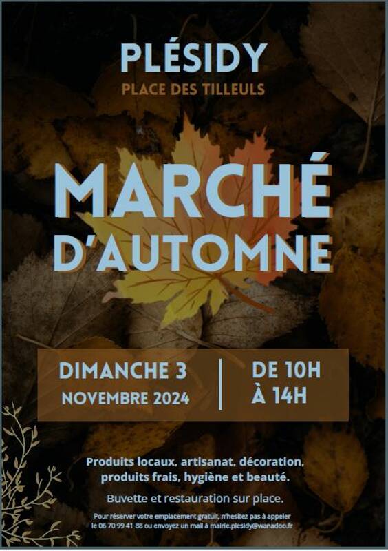 Marché d'automne de Plesidy
