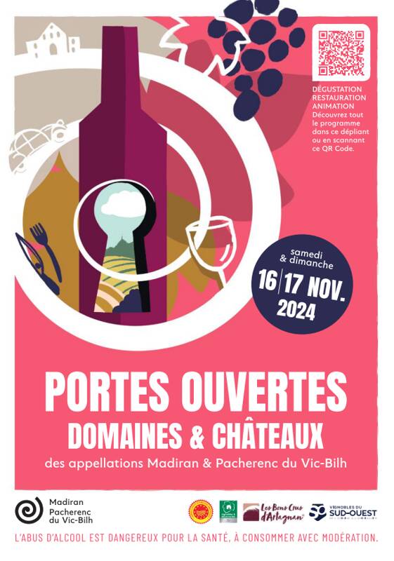 Portes Ouvertes de Madiran et de Pacherenc du Vic-Bilh les 16 et 17 novembre 2024 : plus de 30 domaines et châteaux à découvrir