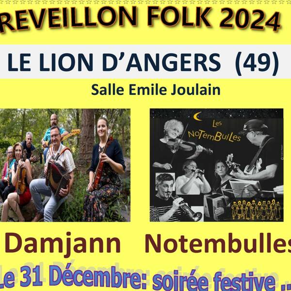 Réveillon Folk 2024 repas et dansant - salle Emile Joulain LE LION D'ANGERS (49)