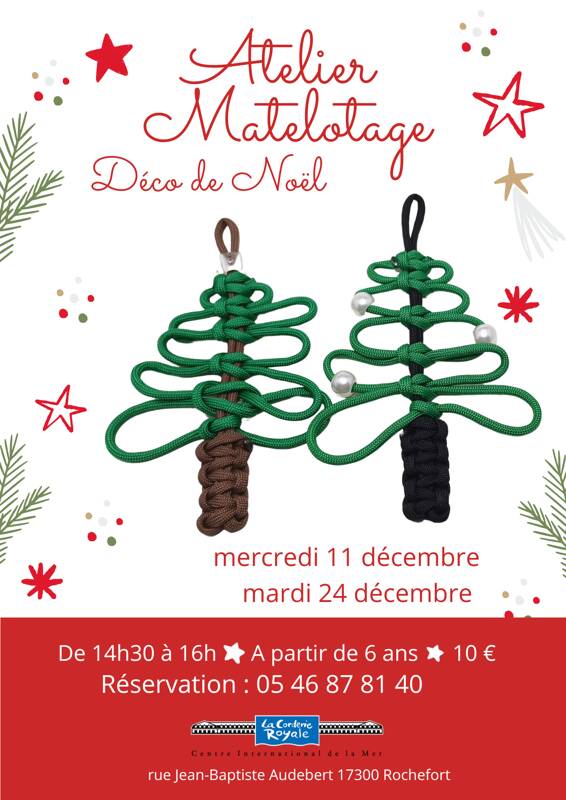 Atelier Matelotage Déco de Noël, Sapin