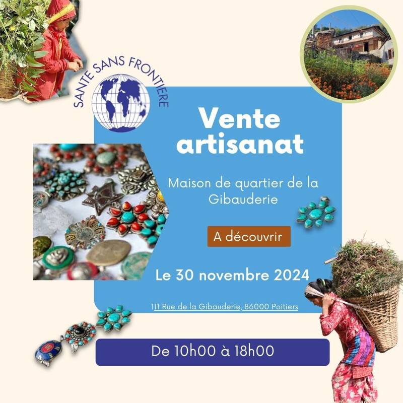 Exposition vente artisanat népalais & bijoux le 30 novembre 2024