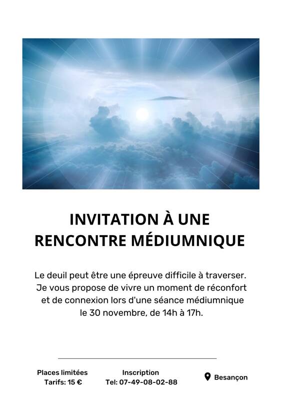 Rencontre Médiumnique avec vos Défunts