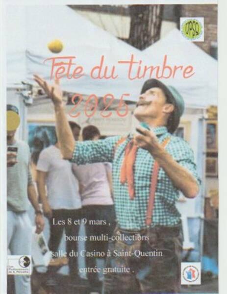 Fête du Timbre 2025 avec  bourse multi-collections, expositions.