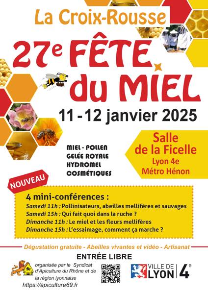 Fête du miel de La Croix Rousse, les 11 & 12 janvier 2025