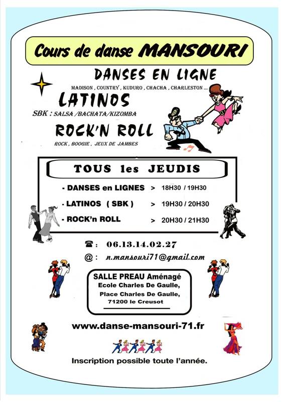 Cours et Stage de Danses