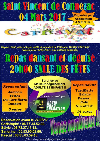 Soirée dansante et déguisée