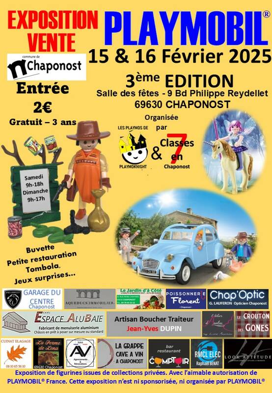 3ème Exposition Vente de PLAYMOBIL® de Chaponost