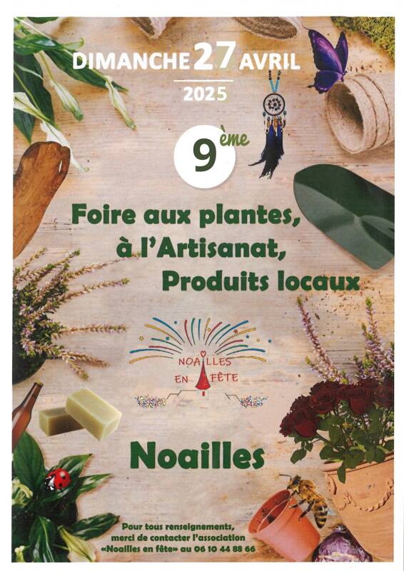 9e foire aux plantes, artisanat et produits locaux de Noailles