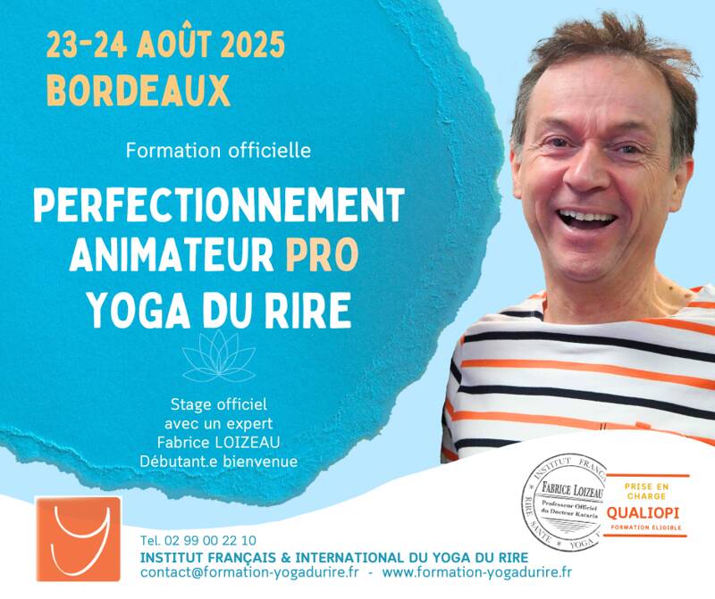 Formation Perfectionnement Animateur Pro de Yoga du rire à Bordeaux 2j