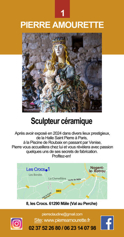 Le sculpteur et céramiste Pierre Amourette ouvre son atelier