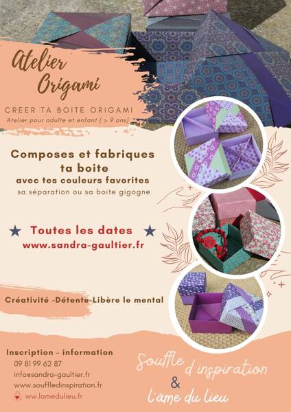 Vacances de février - activité créative - Origami 