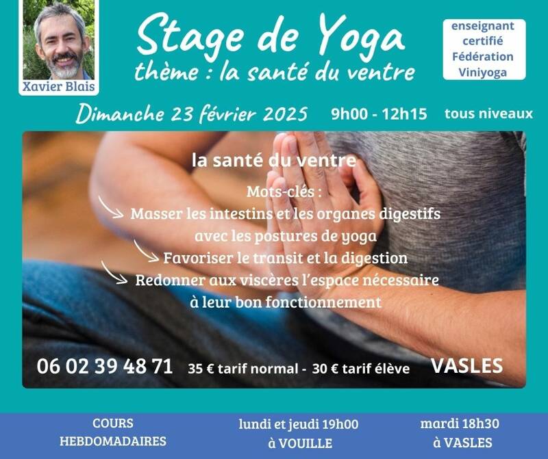 Stage de yoga : la santé du ventre