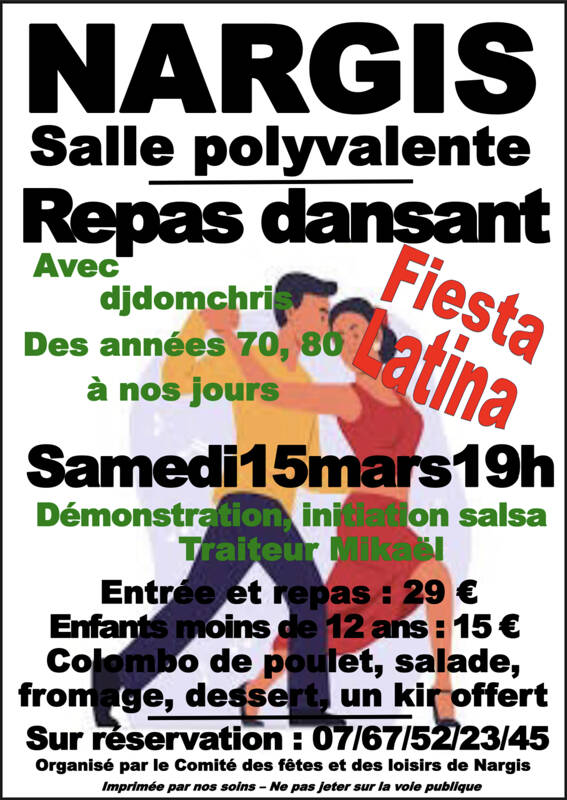 Repas dansant fiesta latina