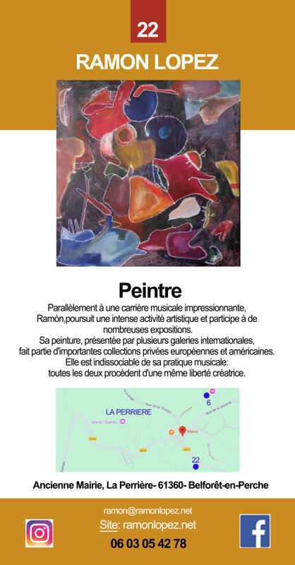 L'artiste peintre Ramon Lopez ouvre son atelier