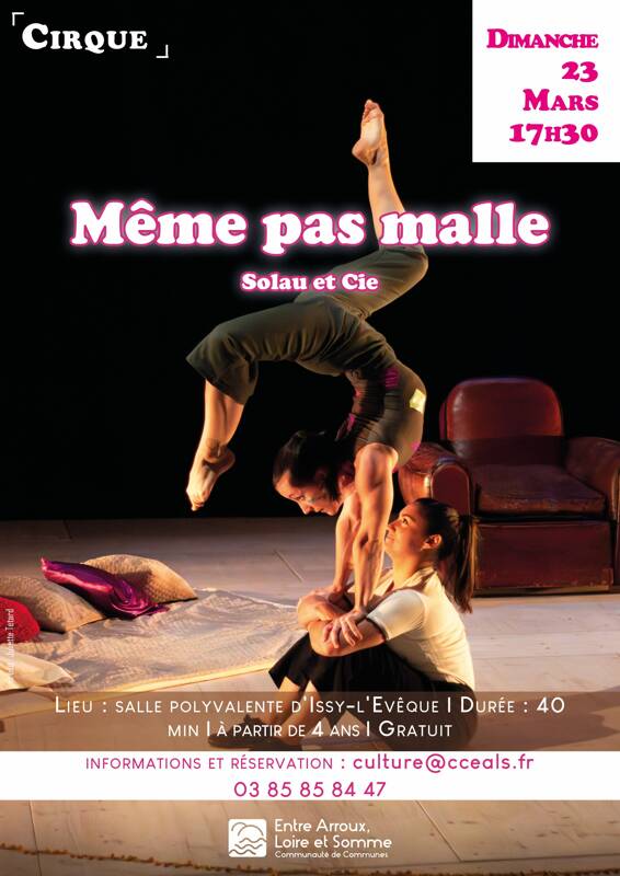 Spectacle de cirque le dimanche 23 Mars 2025 programmation culturelle de la CCEALS