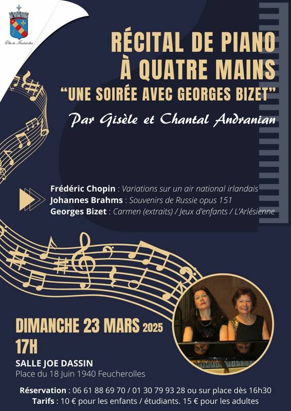 Récital de piano à quatre mains : Une soirée avec Georges Bizet