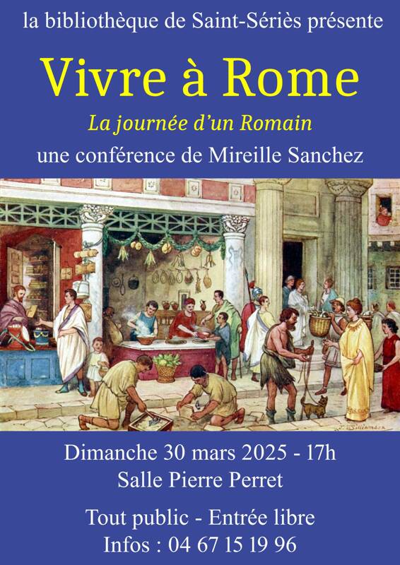 Conférence « Vivre à Rome : La journée d'un Romain »