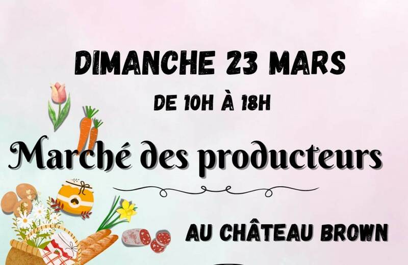 Marché des producteurs au Château Brown
