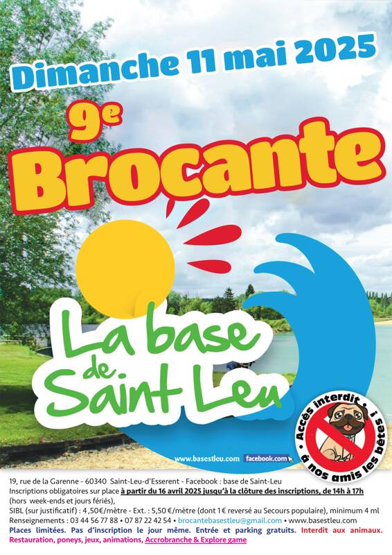 9ème brocante de la base de loisirs