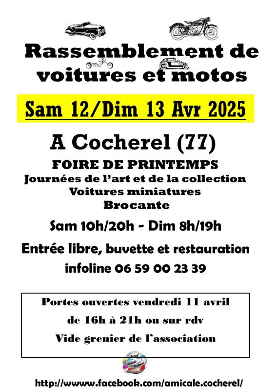 Foire de printemps et rdv auto/moto