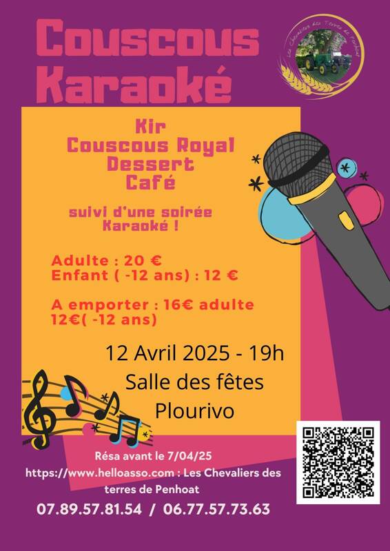 Couscous suivi d'une soirée Karaoké