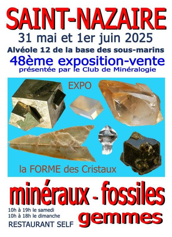 48 ème exposition-vente minéraux-fossiles-gemmes