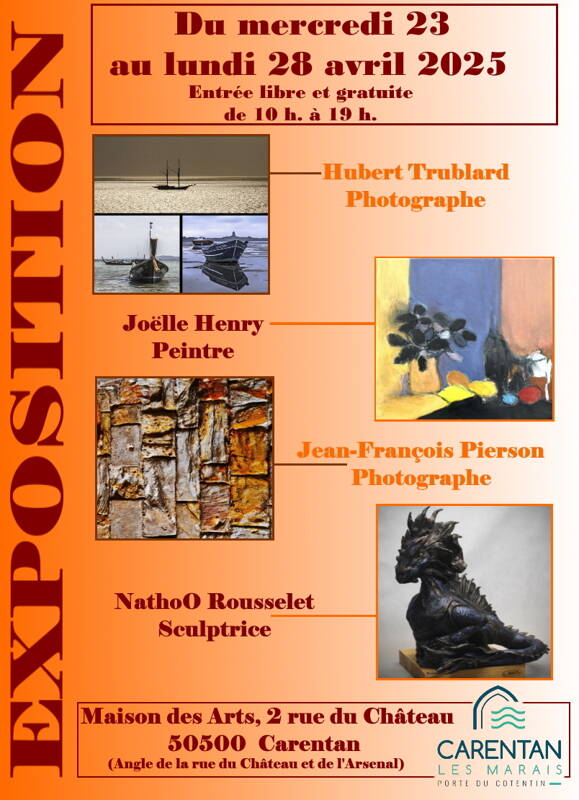 Exposition collective (Sculpture, peinture, photographie)