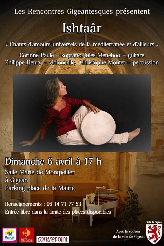 Concert «Ishtaâr » Contrepoint - Les Rencontres Gigeantesques