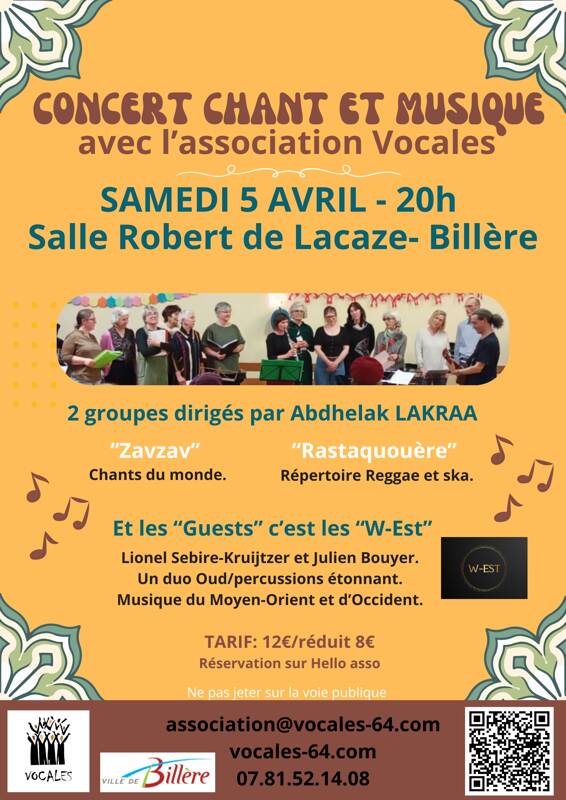 Concert chant et musique
