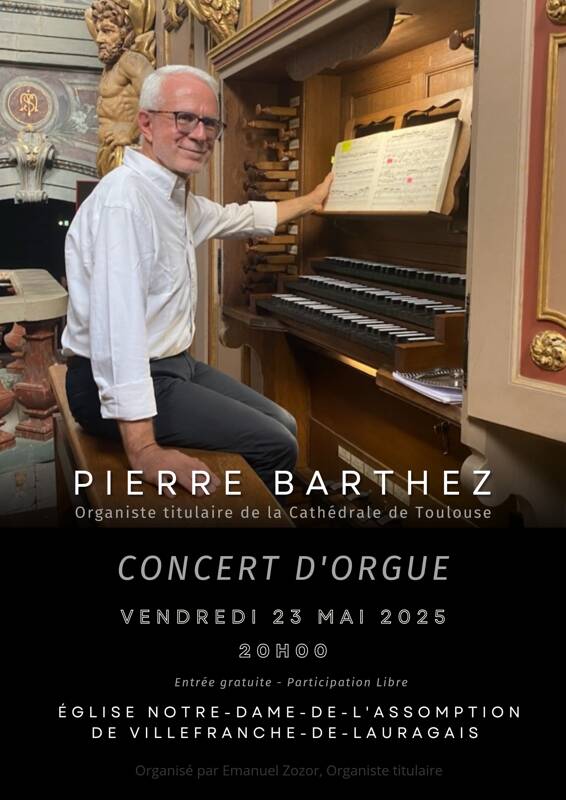 Concert d’orgue de Pierre Barthez