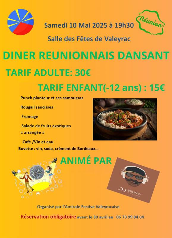 Diner réunionnais dansant