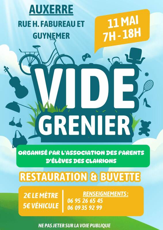 vide grenier des Clairions