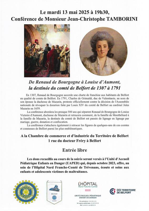 De Renaud de Bourgogne à Louise d'Aumont, la destinée du comté de Belfort de 1307 à 1791