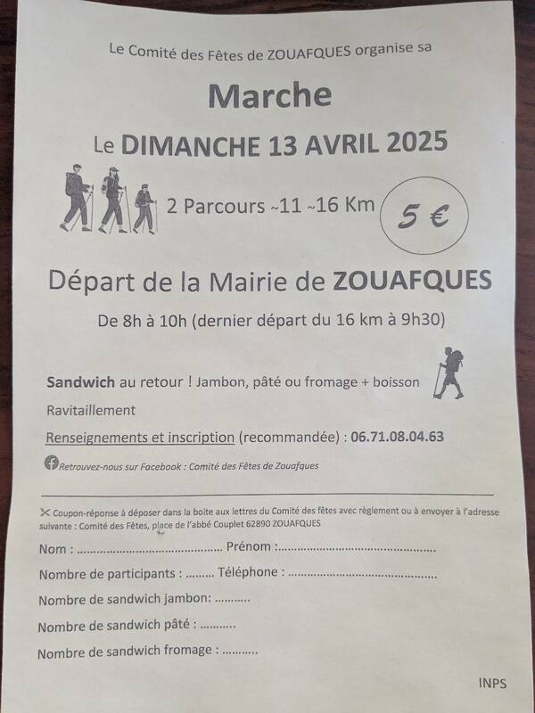 Randonnée 13 avril Zouafques
