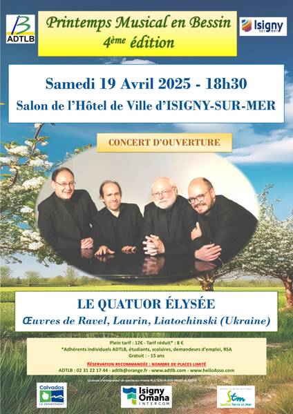 Concert du QUATUOR ELYSEE 