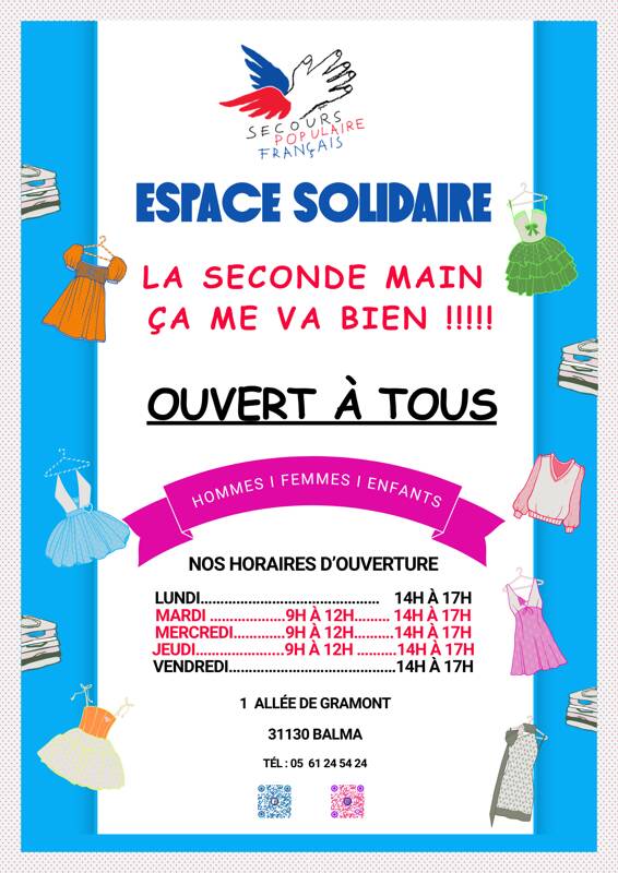 ESPACE SOLIDAIRE SECOURS POPULAIRE BALMA