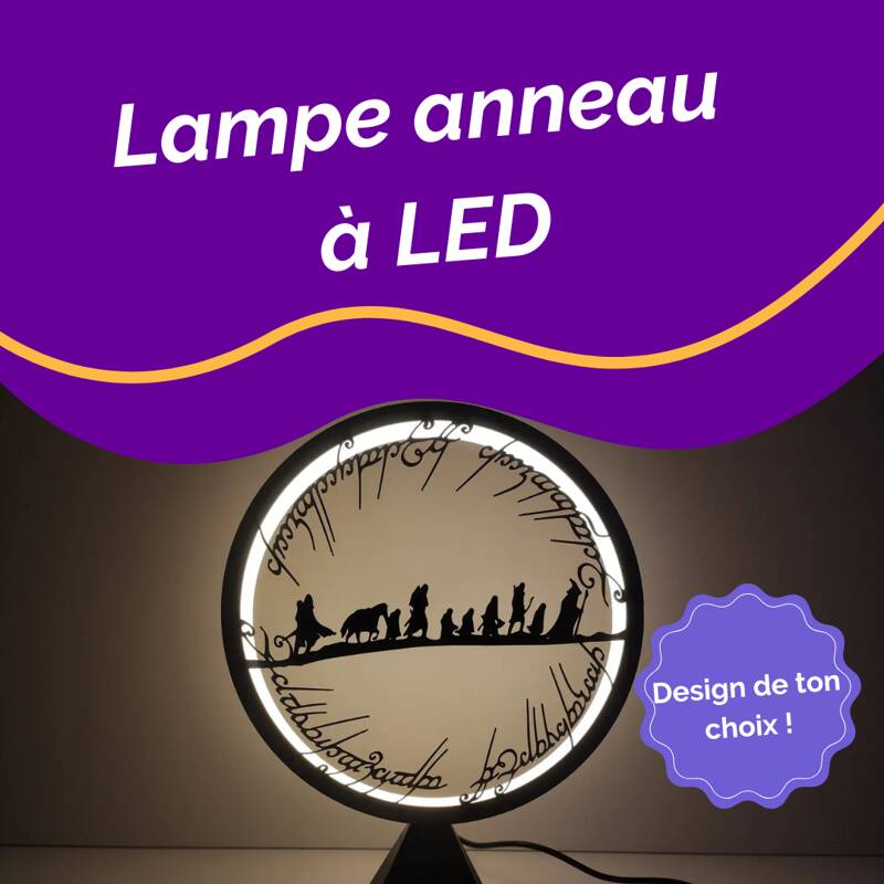 Atelier lampe anneau à LED chez Fabrico !