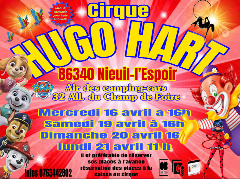Cirque, Hugo, Hart