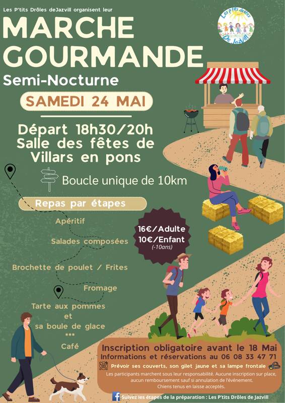 Marche gourmande semi-nocturne
