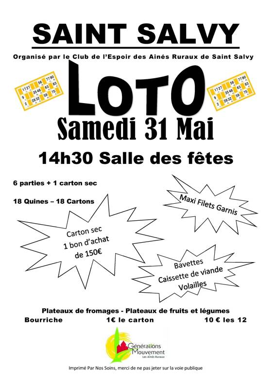 LOTO LES AINES SAINT SALVY