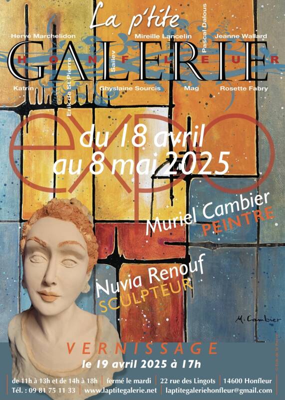 Exposition de Muriel Cambier, peintre et de Nuvia Renouf, sculpteur