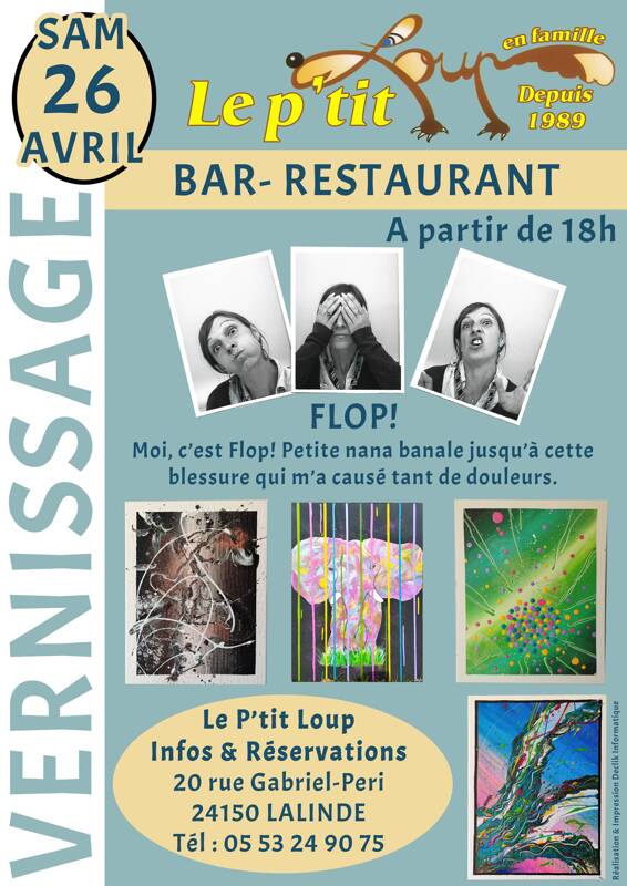 Vernissage de l'artiste FLOP!