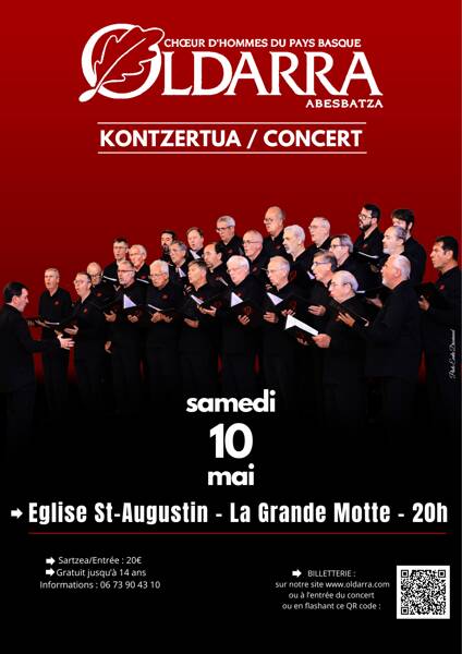 Concert du chœur d’hommes basque Oldarra 