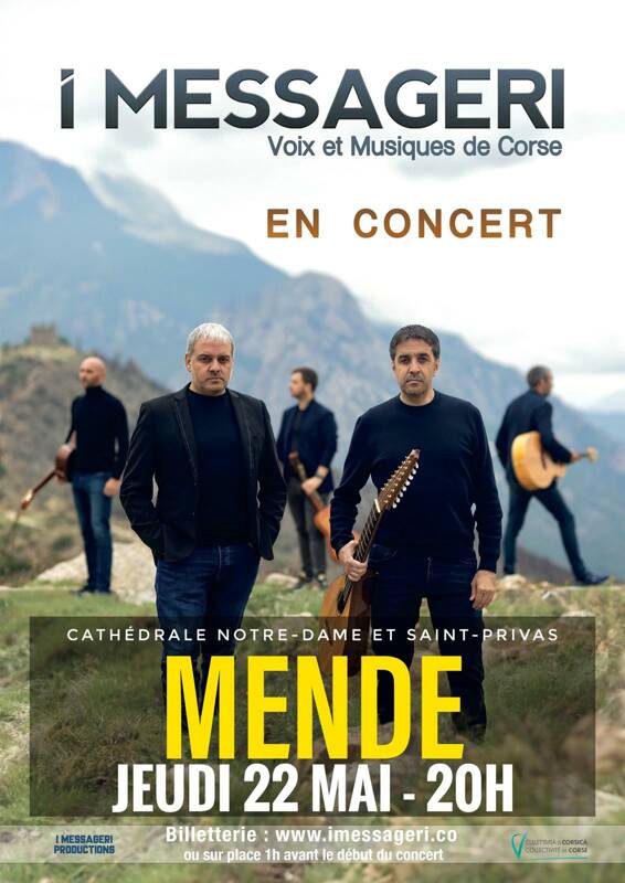 Concert groupe I MESSAGERI -Voix et Musiques de Corse