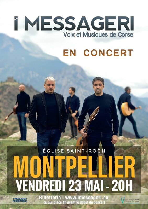Concert groupe I MESSAGERI - Voix et Musiques de Corse