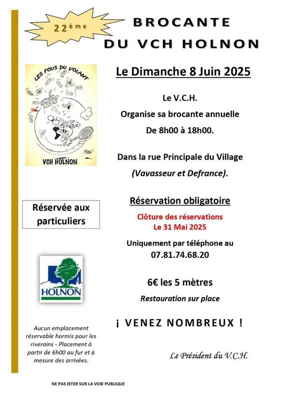 Grande brocante à Holnon – Dimanche 8 juin 2025